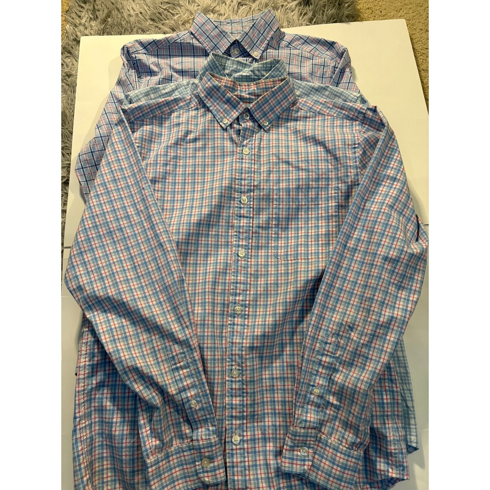 Vineyard Vines‎ Murray Shirt Lot Mens Small Button Up Plaid Long Sleeve (3)